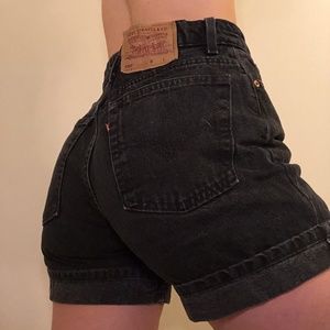 Levi's Vintage 550 High Waisted Denim Shorts